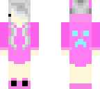 pink creeper hoodie girl