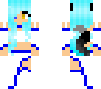 white and blue