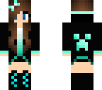 edit of 'edit of cool blue creeper girl'