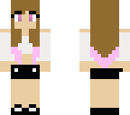 summer girl with brown hair