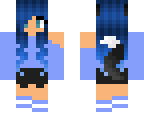 cute blue hair