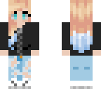 girl with blue tipped hair