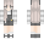 gray overalls wolf girl