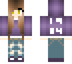 purple hoodie girl