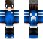 blue guy pvp pro minecraft skin