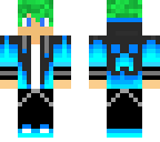 green haired gamer