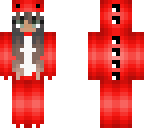 red dino onesie