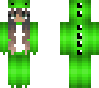 green dino onesie