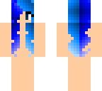 half blue half light blue - hair base