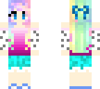 my new pastel rainbow hair girl