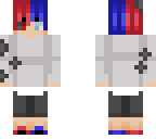 blue and red