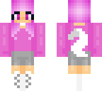 cute pink wolf girl