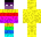 rainbow steve and zombie