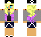 cute blond and purple girl