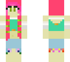 feather skirt girl