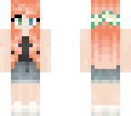 girl peach hair