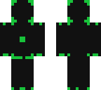 green neon robot