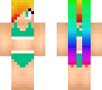 rainbow bathing suit