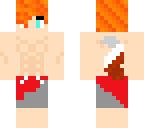 wolf boy in swimsuit