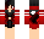 black-red ombre hair casual 5