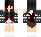 black-red ombre hair casual 7