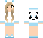 blue panda girl