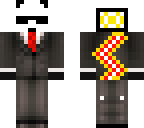 cool panda with a suit 