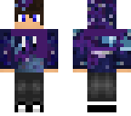 galaxy boy with scarf and dyed hair