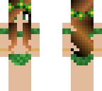 green swim suit