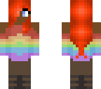 orange hair dark skin rainbow chick