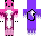 purple and pink wolf
