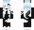 wolf girl red and blue