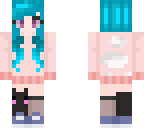 blue and pink