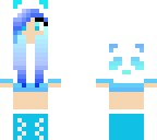 blue panda girl