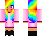 cute rainbow girl