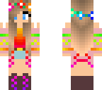 cute rainbow summer girl version pink