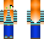 orange hair sweater girl