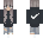 person with nike-hoodie and hair
