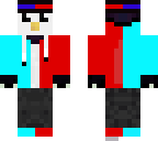 red and blue penguin