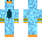 cyan duck with tie