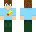 blue shirt man