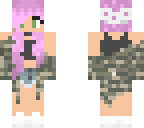 cute girl w pink hair