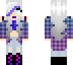 purple and white hair tomby