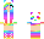 rainbow panda girl