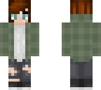 emo brown hair flannel