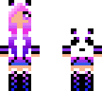 panda-violet and blue