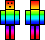 rainbow block man