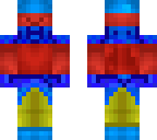 red and blue and darkblue and yellow steve