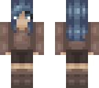 dark blue haired girl