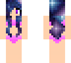 galaxy girl in swimsuit